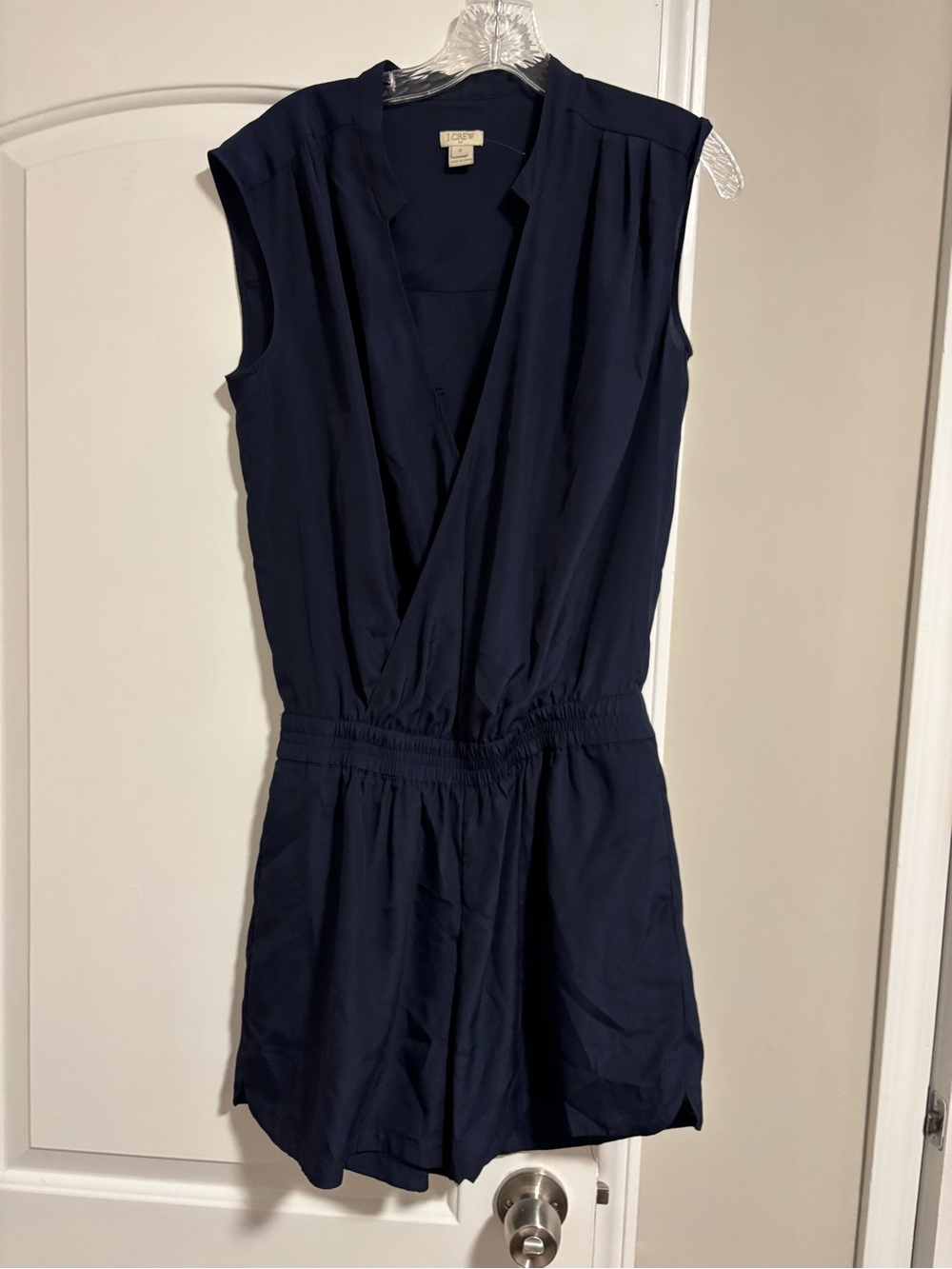 J.CREW, Navy Sleeveless One-Piece Romper, Size 4